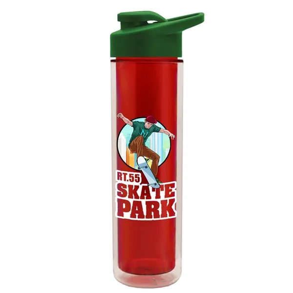 16 oz. Double Wall Insulated Bottle with Drink-Thru Lid. Bottle has... from ASI 40480 Koozie Group
