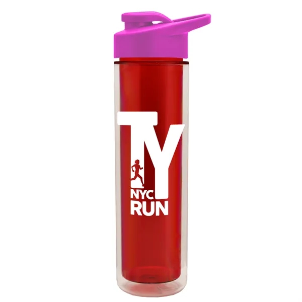 16 oz. Double Wall Insulated Bottle with Drink-Thru Lid. Bottle has... from ASI 40480 Koozie Group
