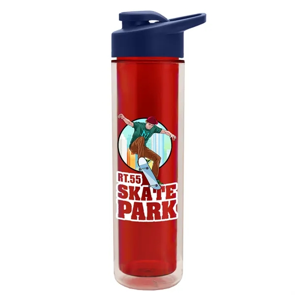 16 oz. Double Wall Insulated Bottle with Drink-Thru Lid. Bottle has... from ASI 40480 Koozie Group
