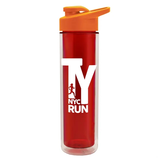 16 oz. Double Wall Insulated Bottle with Drink-Thru Lid. Bottle has... from ASI 40480 Koozie Group