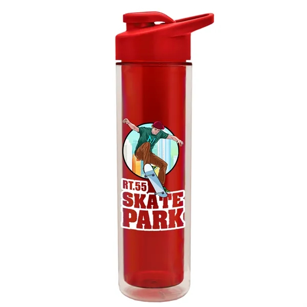 16 oz. Double Wall Insulated Bottle with Drink-Thru Lid. Bottle has... from ASI 40480 Koozie Group