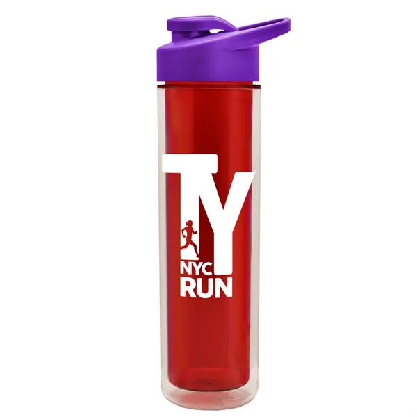 16 oz. Double Wall Insulated Bottle with Drink-Thru Lid. Bottle has... from ASI 40480 Koozie Group