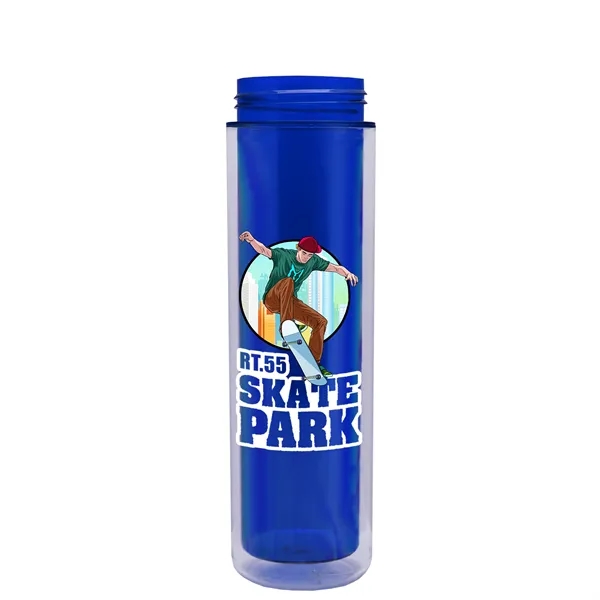 16 oz. Double Wall Insulated Bottle with Drink-Thru Lid. Bottle has... from ASI 40480 Koozie Group