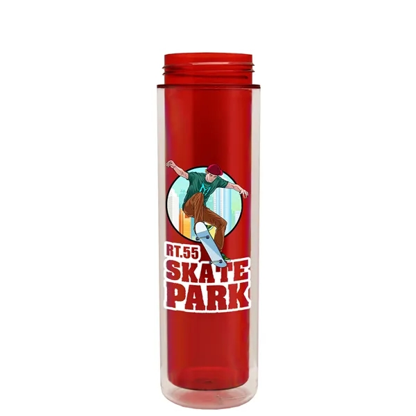 16 oz. Double Wall Insulated Bottle with Drink-Thru Lid. Bottle has... from ASI 40480 Koozie Group