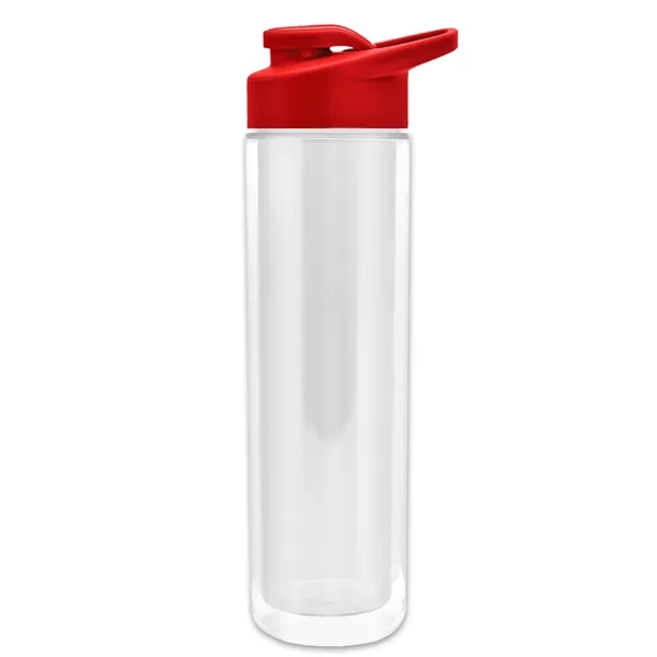 16 oz Double Wall Insulated Sport Bottle with Drink-Thru Lid... from ASI 40480 Koozie Group