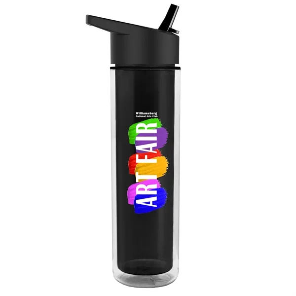 16 oz. Double Wall Insulated Bottle with Flip Straw Lid. Bottle... from ASI 40480 Koozie Group