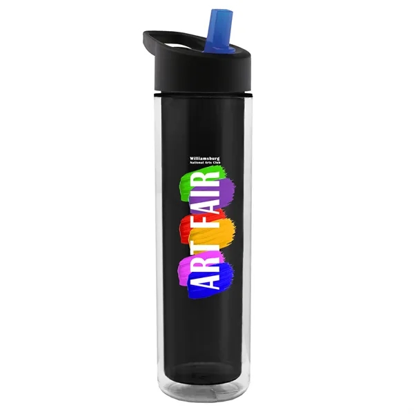 16 oz. Double Wall Insulated Bottle with Flip Straw Lid. Bottle... from ASI 40480 Koozie Group
