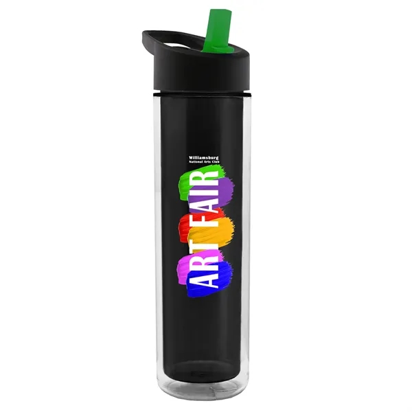 16 oz. Double Wall Insulated Bottle with Flip Straw Lid. Bottle... from ASI 40480 Koozie Group