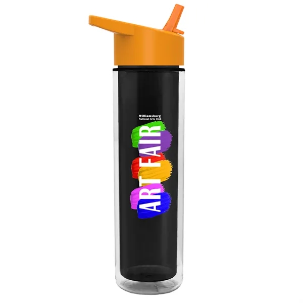 16 oz. Double Wall Insulated Bottle with Flip Straw Lid. Bottle... from ASI 40480 Koozie Group