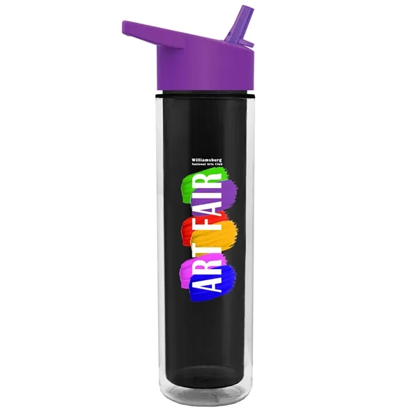 16 oz. Double Wall Insulated Bottle with Flip Straw Lid. Bottle... from ASI 40480 Koozie Group
