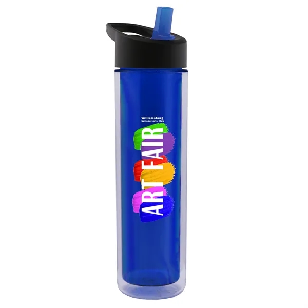 16 oz. Double Wall Insulated Bottle with Flip Straw Lid. Bottle... from ASI 40480 Koozie Group