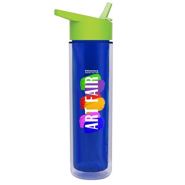 16 oz. Double Wall Insulated Bottle with Flip Straw Lid. Bottle... from ASI 40480 Koozie Group