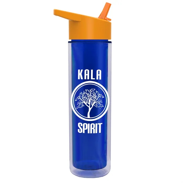 16 oz. Double Wall Insulated Bottle with Flip Straw Lid. Bottle... from ASI 40480 Koozie Group