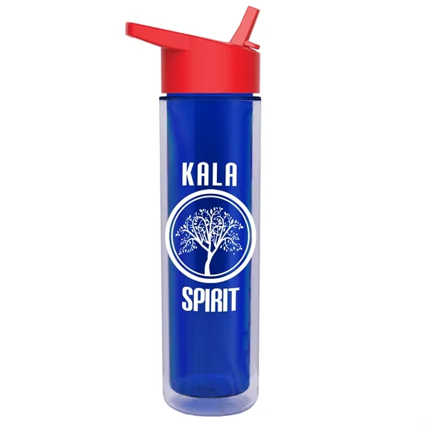 16 oz. Double Wall Insulated Bottle with Flip Straw Lid. Bottle... from ASI 40480 Koozie Group
