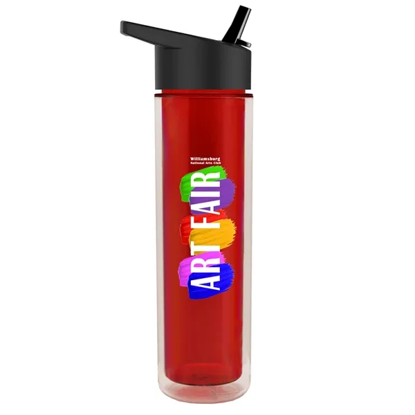 16 oz. Double Wall Insulated Bottle with Flip Straw Lid. Bottle... from ASI 40480 Koozie Group