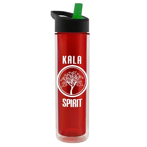 16 oz. Double Wall Insulated Bottle with Flip Straw Lid. Bottle... from ASI 40480 Koozie Group