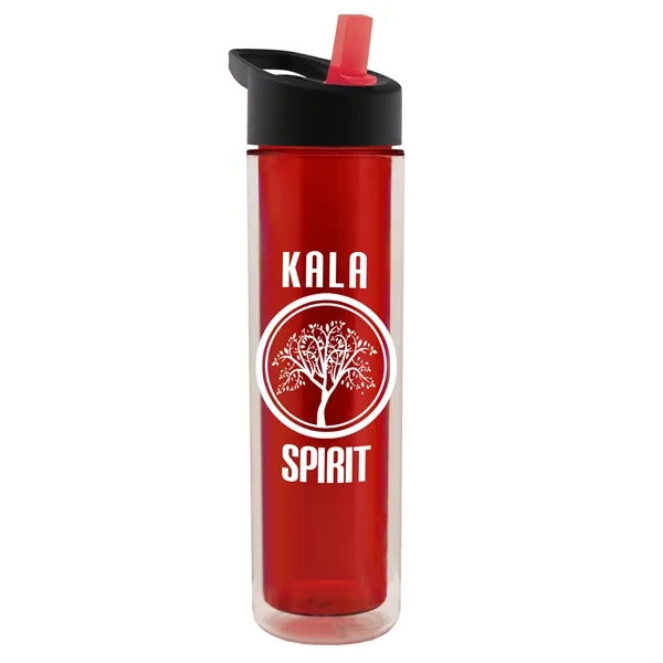 16 oz. Double Wall Insulated Bottle with Flip Straw Lid. Bottle... from ASI 40480 Koozie Group