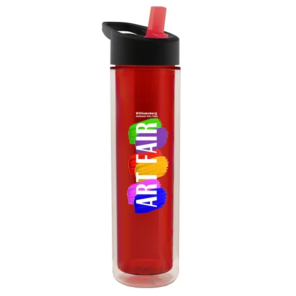 16 oz. Double Wall Insulated Bottle with Flip Straw Lid. Bottle... from ASI 40480 Koozie Group