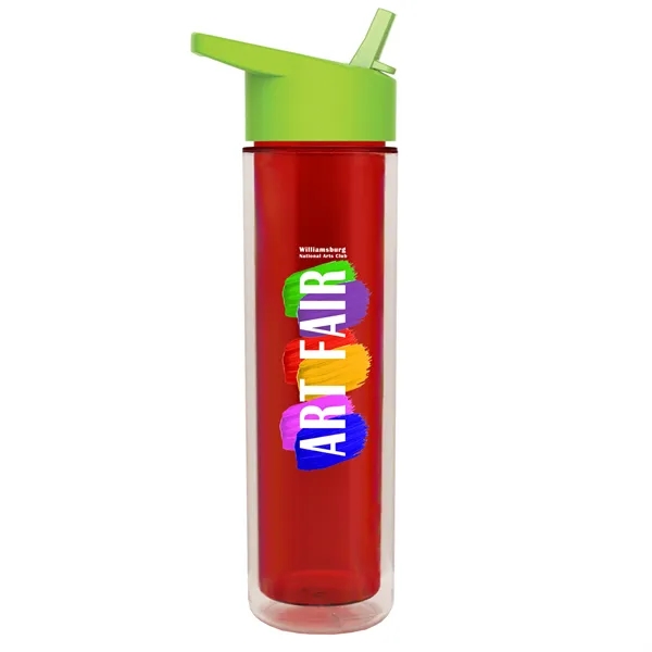 16 oz. Double Wall Insulated Bottle with Flip Straw Lid. Bottle... from ASI 40480 Koozie Group