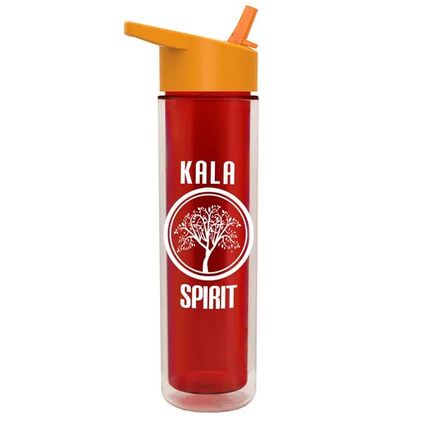 16 oz. Double Wall Insulated Bottle with Flip Straw Lid. Bottle... from ASI 40480 Koozie Group