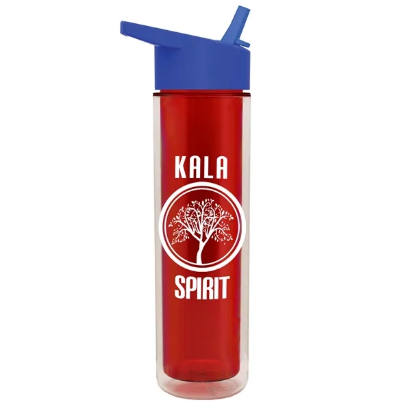 16 oz. Double Wall Insulated Bottle with Flip Straw Lid. Bottle... from ASI 40480 Koozie Group
