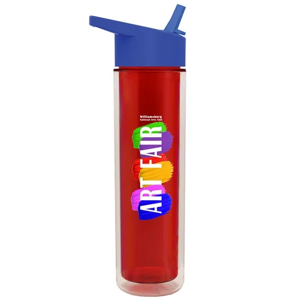 16 oz. Double Wall Insulated Bottle with Flip Straw Lid. Bottle... from ASI 40480 Koozie Group