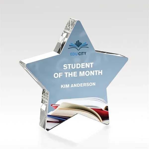 Recognize the superstars with this acrylic star-shaped award, designed to highlight... from ASI 93986 Visions/Awardcraft