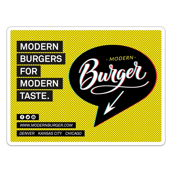 Rectangle magnetic car sign measuring 18" x 24" with extra thickness... from ASI 56950 Gill Studios Inc / Gill-Line®