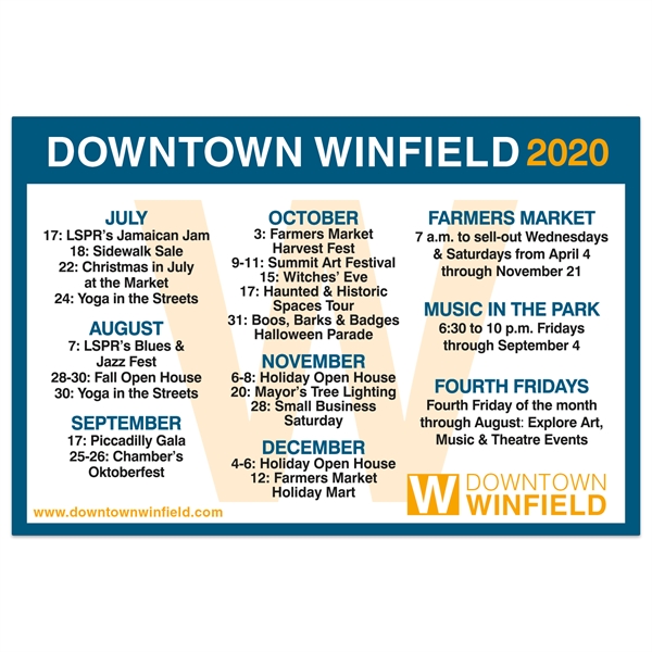 Schedule magnet made of flexible white vinyl measuring 4" x 6"... from ASI 56950 Gill Studios Inc / Gill-Line®