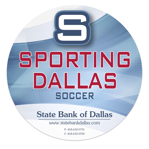 Sports ball shaped magnet made of flexible white vinyl measuring 5... from ASI 56950 Gill Studios Inc / Gill-Line®