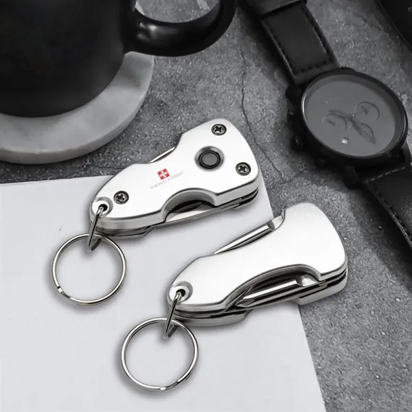 The Swiss Force® Wildcub Multi-Tool & Flashlight Keyring is a rugged,... from ASI 84592 St Regis Group