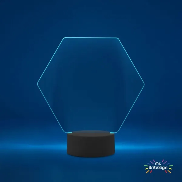 mr.BriteSign LED Acrylic Sign - Hexagon... from ASI 84592 St Regis Group