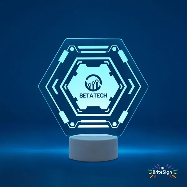 mr.BriteSign LED Acrylic Sign - Hexagon... from ASI 84592 St Regis Group