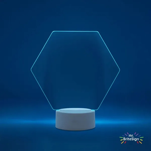 mr.BriteSign LED Acrylic Sign - Hexagon... from ASI 84592 St Regis Group
