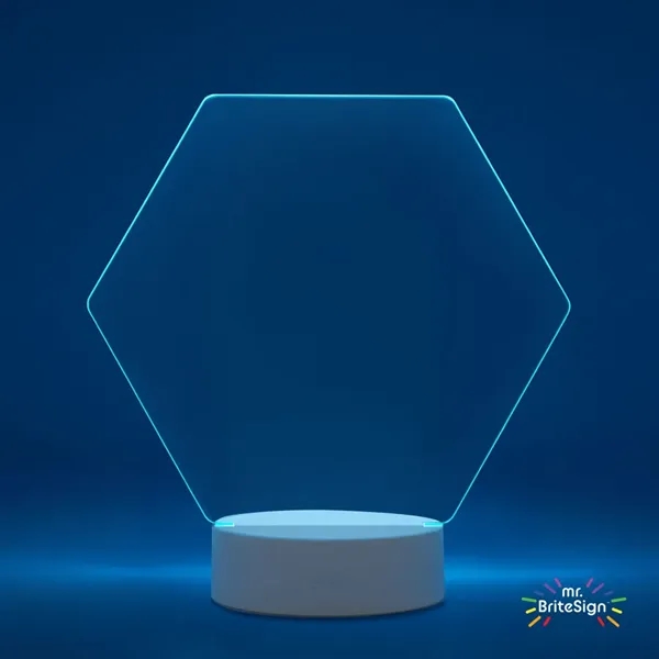 mr.BriteSign LED Acrylic Sign - Hexagon... from ASI 84592 St Regis Group