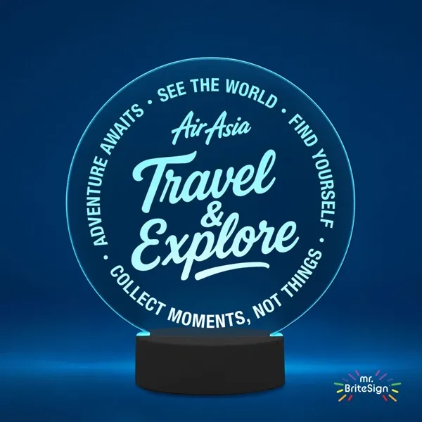 mr.BriteSign LED Acrylic Sign - Round... from ASI 84592 St Regis Group