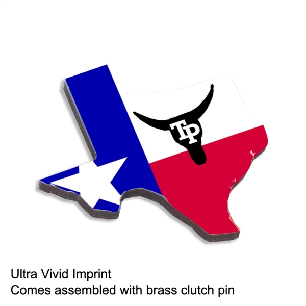 Lapel pins made of 1/8" thick recycled wood.... from ASI 72521 Morris Magnets / Laser Cuts