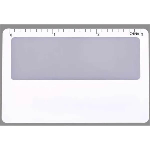 Credit card size paper thin magnifier.... from ASI 74585 Nu Promo International / Nu Promo Line
