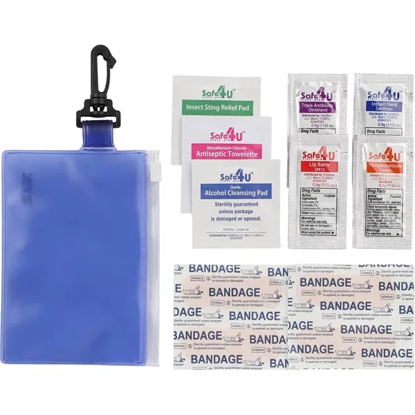 12 piece first aid kit in a zippered PVC pouch with... from ASI 66887 PCNA / Bullet