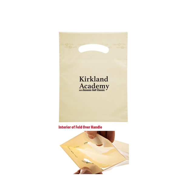 7.5" x 10" OXO LDPE plastic bag with fold over top,... from ASI 35290 American Ad Bag Co