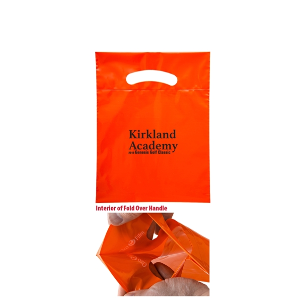 7.5" x 10" OXO LDPE plastic bag with fold over top,... from ASI 35290 American Ad Bag Co