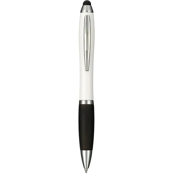 Twist-action ballpoint pen with black ink, stylus and antimicrobial additive.... from ASI 66887 PCNA / Bullet