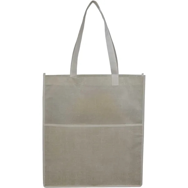 3" x 14.8" x 16.5" recycled non-woven tote bag.... from ASI 66887 PCNA / Bullet