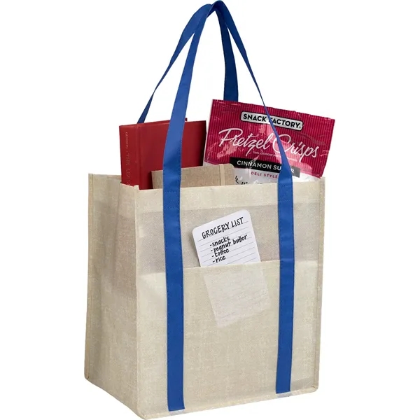 8.5" x 12.7" x 12.2" recycled, non-woven grocery tote.... from ASI 66887 PCNA / Bullet