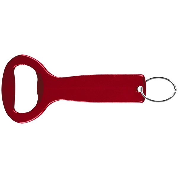 Plain aluminum can and bottle opener with split key ring.... from ASI 74585 Nu Promo International / Nu Promo Line