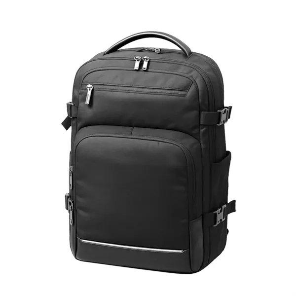 Main compartment with two-way zippered closure, Middle zippered compartment with organizer,Two... from ASI 41511 Brainchild USA Inc / BrainChild Gift Club