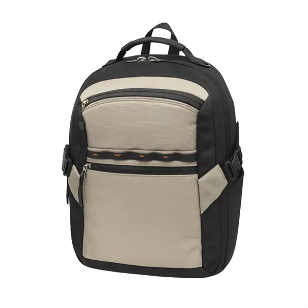 Main compartment with two-way zippered closure and padded laptop compartment... from ASI 41511 Brainchild USA Inc / BrainChild Gift Club