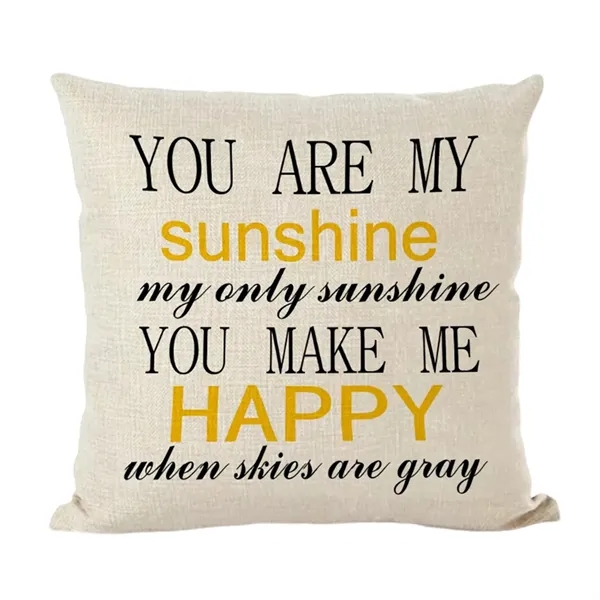 Linen throw pillow cover plus full color digital print on 1... from ASI 37218 Athena Promo (tm)