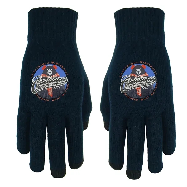 100% acrylic knit gloves featuring conducting fiber on three fingertips for... from ASI 90160 Suntex Industries