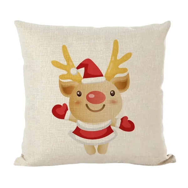 Cotton linen throw pillow cover plus full color digital print on... from ASI 37218 Athena Promo (tm)